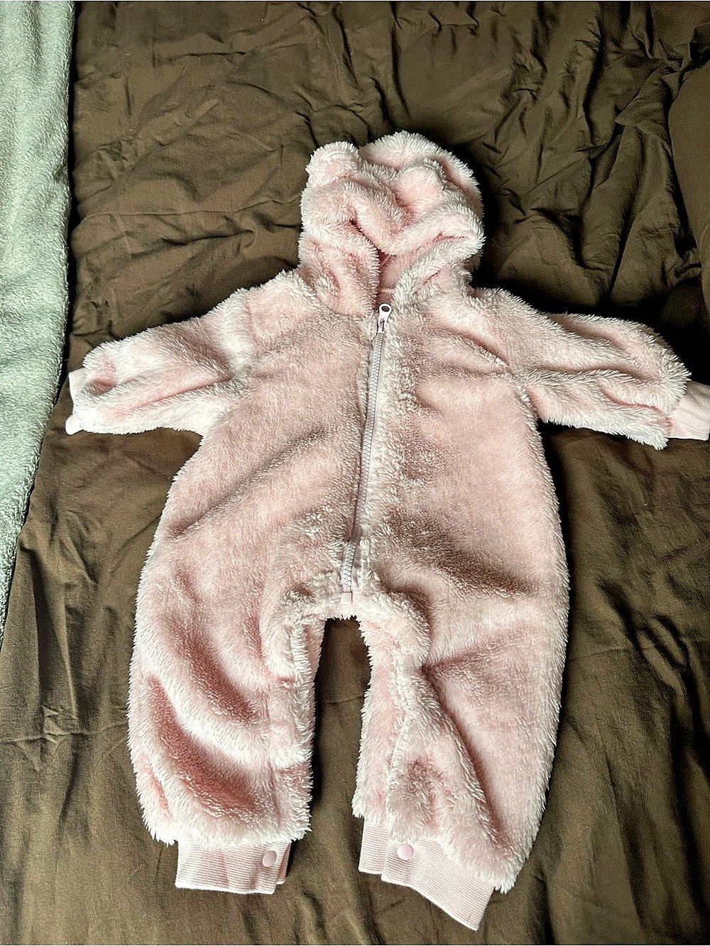 Pink Hooded Onesie